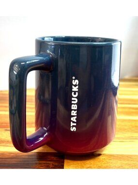 Starbucks 2022 Ocean Gradient Ceramic Mug, a 14 fl oz collectible, stylish